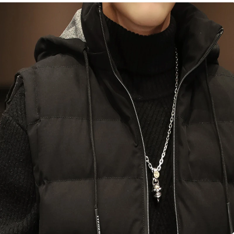

2020 new men's vest autumn and winter Korean fashion trendy warm waistcoat vest casual jacket