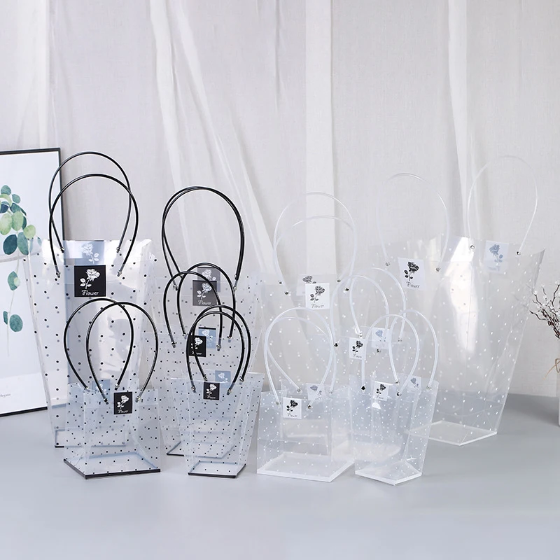 Горячая Распродажа Подарочная Цветочная коробка прозрачный пластиковый пакет