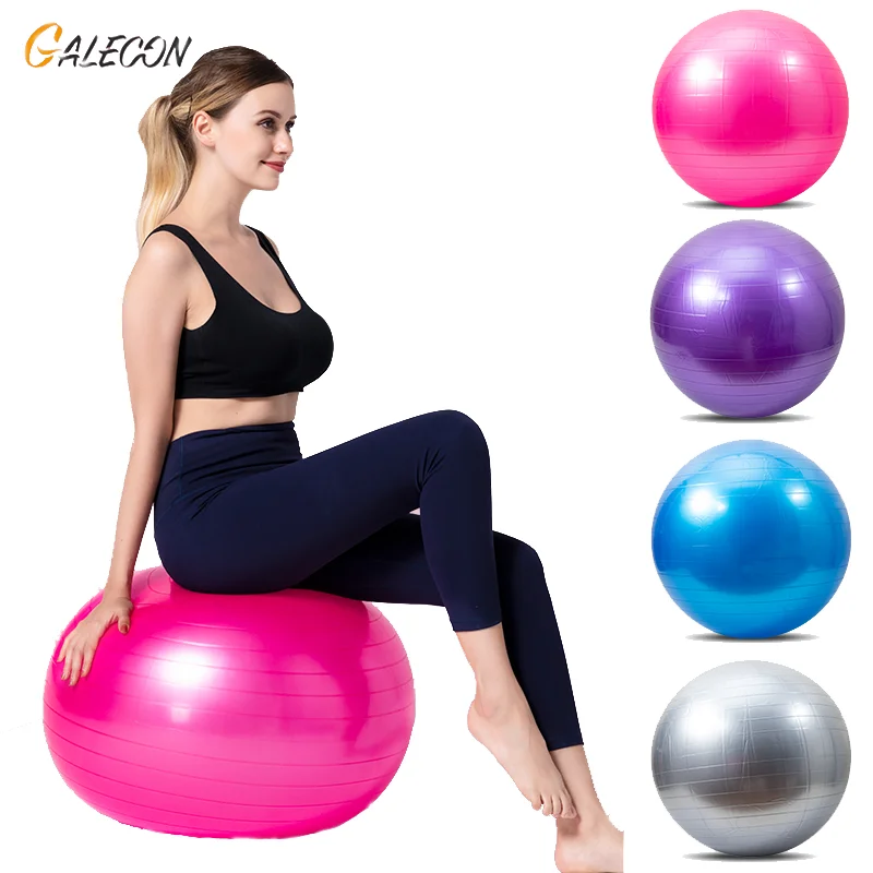 

PVC Smooth Yoga Ball Stretching And Relaxing Fitness Exercise At Home Anti-Stress Ball Pilates Fitness Accessories Gym Sport