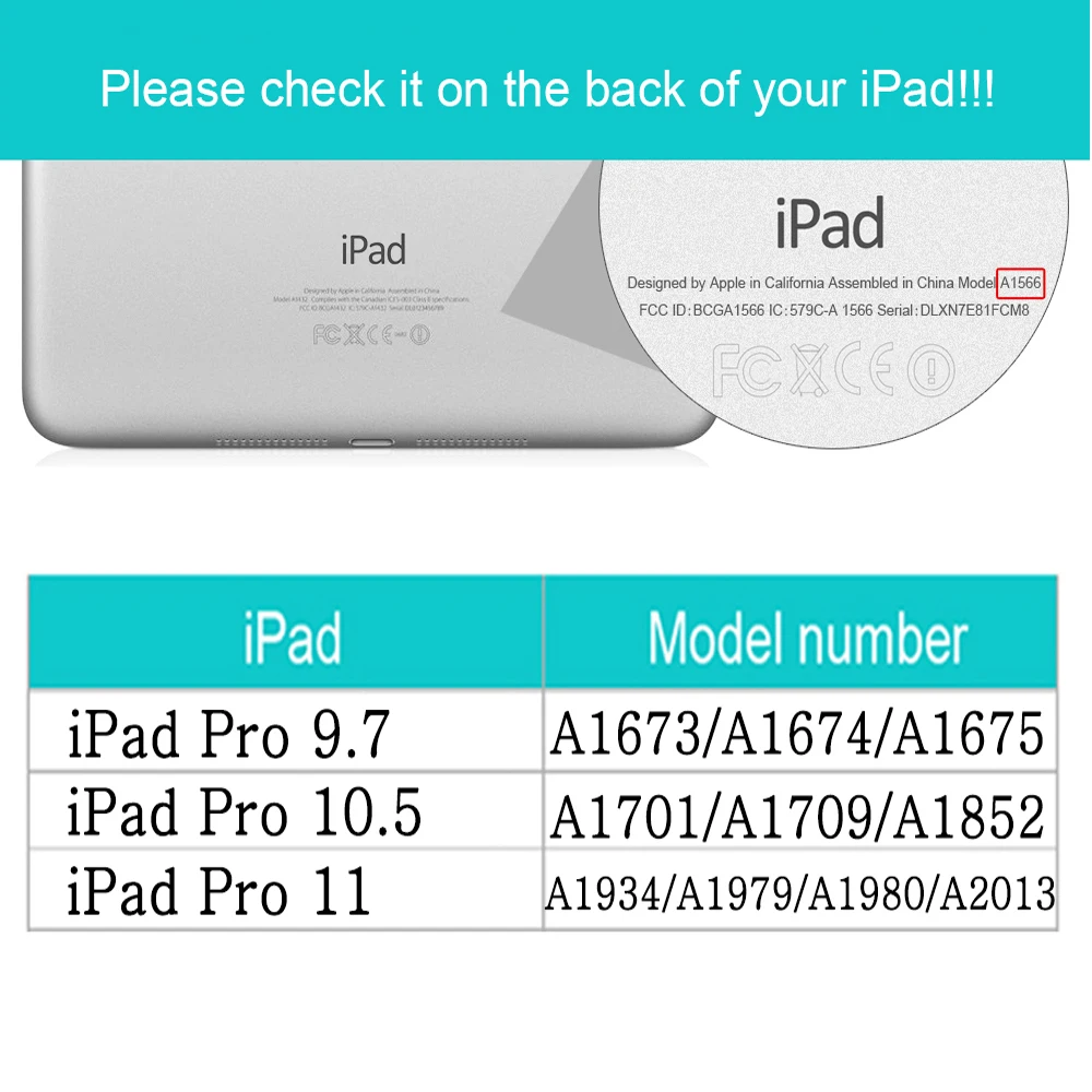Чехол для планшета для Apple iPad Pro 9,7 10,5, защитный чехол из искусственной кожи, мягкий силиконовый чехол-подставка для iPad Pro 11