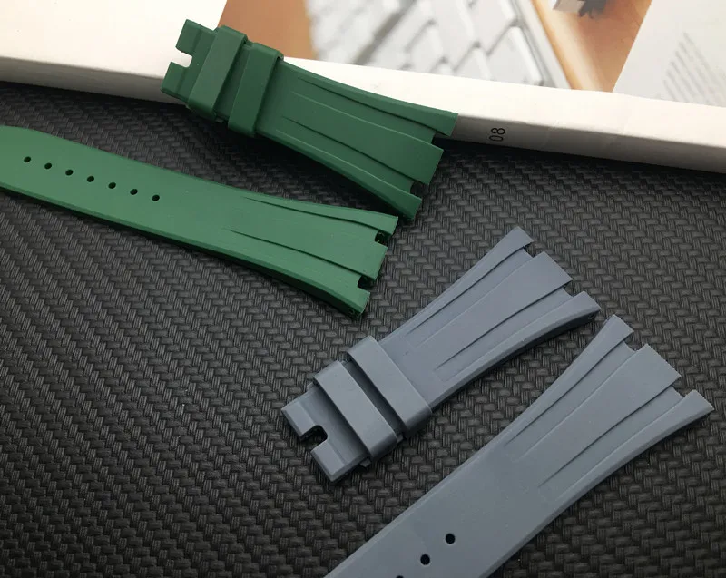 

Watch Accessories Bracelet Professional FOR AP Watch for Men ROYAL OAK OFFSHORE Series Watch Band Silicone Watch Strap 27mm