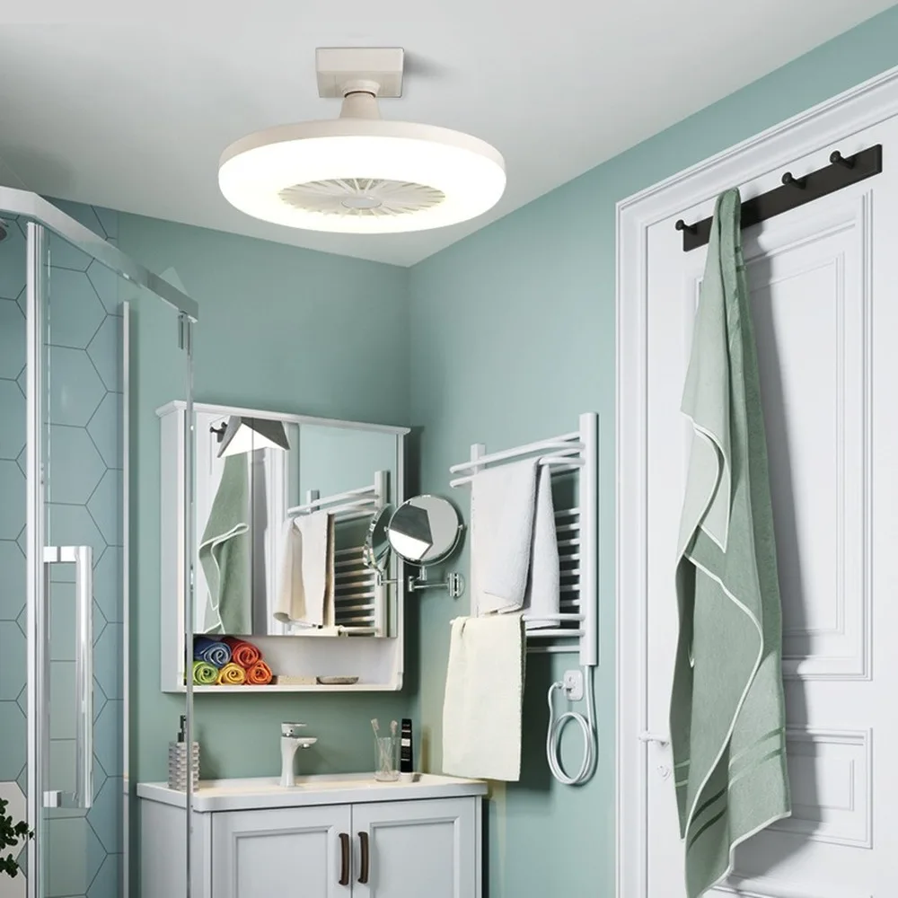 Потолочный вентилятор с подсветкой современный Невидимый потолочный светильник