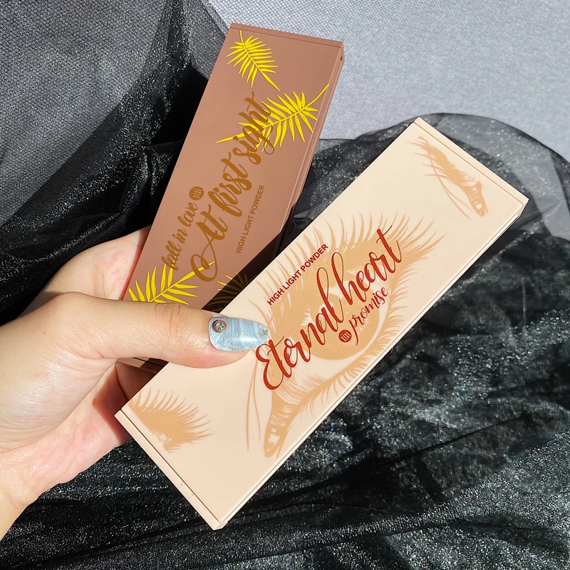 Блестящий хайлайтер 3 цвета палитра для макияжа блестящая текстура блеск