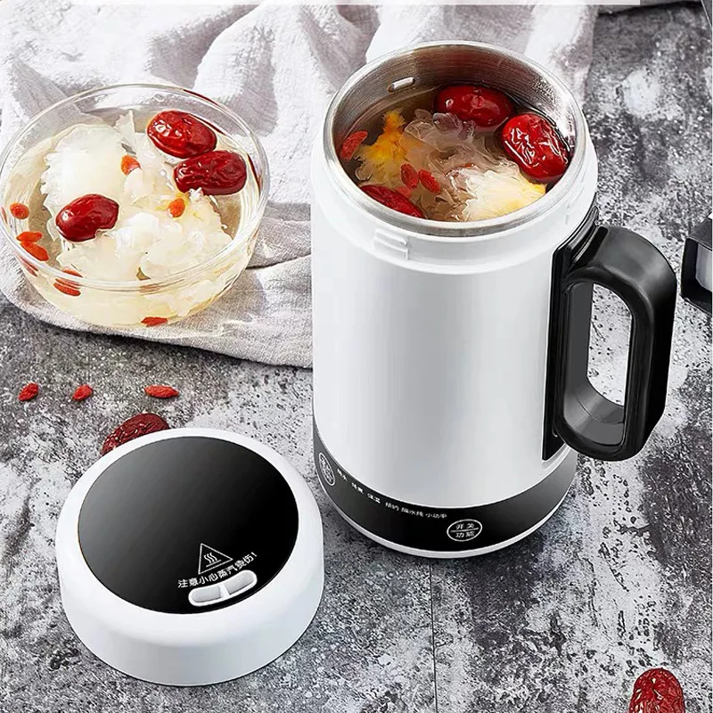 

Portable Mini Electric Kettle Hot Water Thermal Heating Boiler Travel Teapot Cup Milk Heater Stew Porridge Cooker Healthy Cup