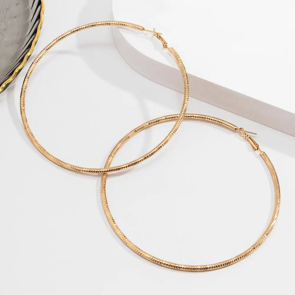 

IngeSight.Z Punk Exaggerated Geometric Rhinestone Crystal Square Hoop Earring Love Heart Round Loop Earrings for Women Jewelry
