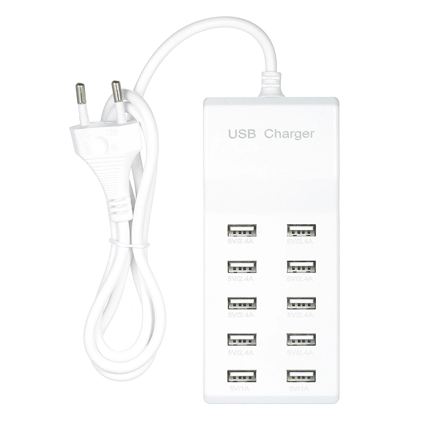 10 USB Порты и разъёмы зарядное устройство ступицы 10A Настольный смарт быстрой