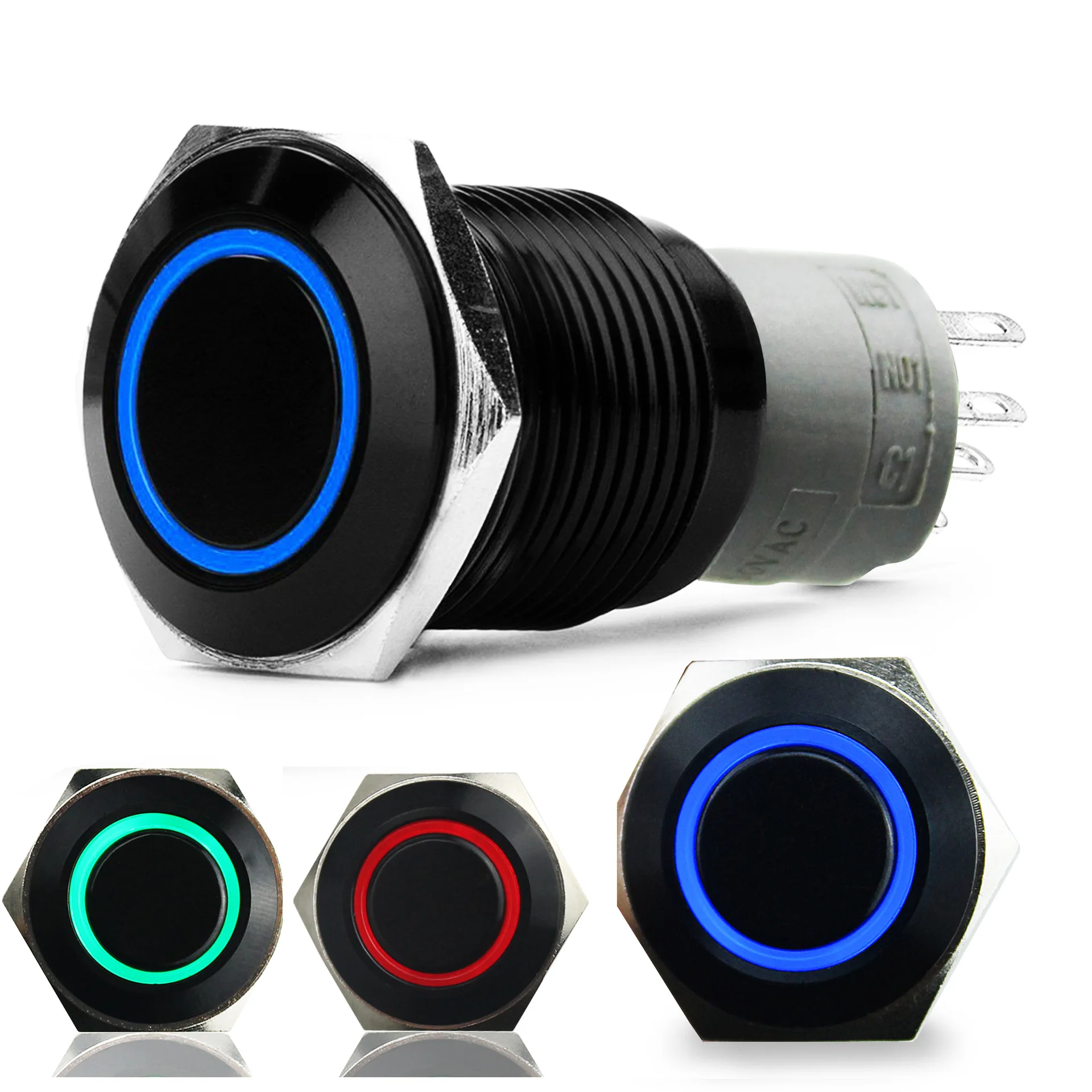 Кабина водителя фитинги 16 мм металлическая кнопка автомобиля оборудования