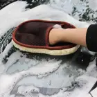 1 шт., шерстяные мягкие перчатки для мытья автомобиля