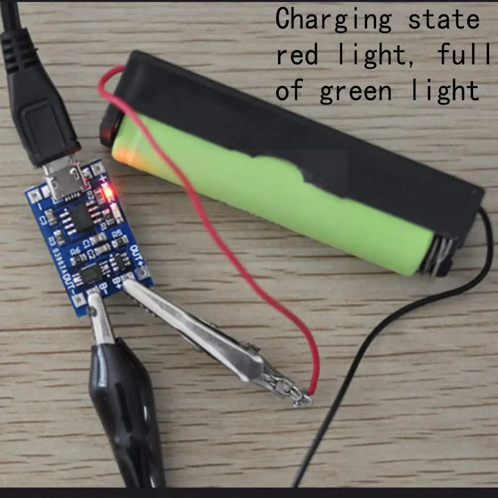 

High Quality 3PCS 5V 1A Micro USB 18650 Lithium Battery Charging Functions Universal Dual TP4056 Module Protection Board Ch V9U3