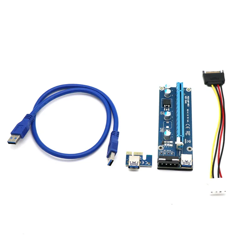 Распродажа запасов! PCI Express 1X 16X VER 006C 008C 008S переходник для удлинителя видеокарты USB