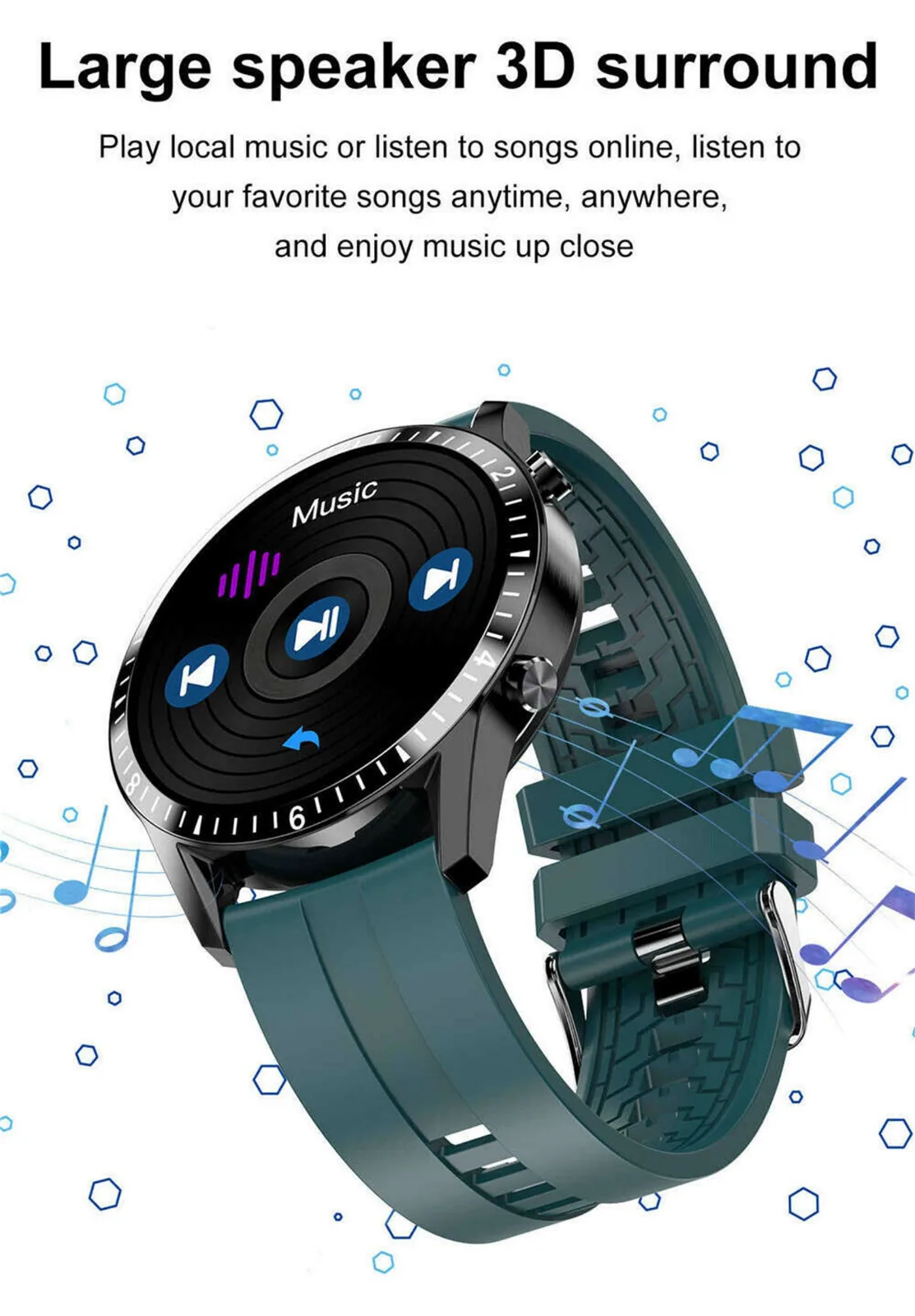 

HIPERDEAL(HIPERDEAL) Smart Watch Sports Smart Watch Blood Oxygen Pressure He-art Rate Monitor Waterproof Wristban smartwatch2020