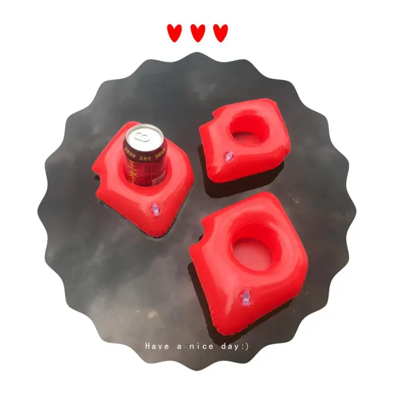 Mini Water Coasters Floating Inflatable Cup Holder Swimming Pool Drink Float Toy Circle Football Duck | Игрушки и хобби