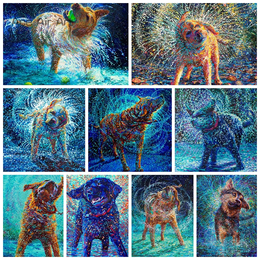 

Картина-мозаика для рисования щенков