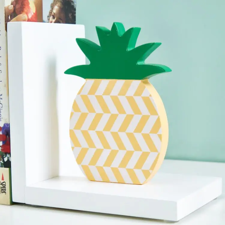 Ананас декор для детской комнаты книжная полка украшение книжные концы детские