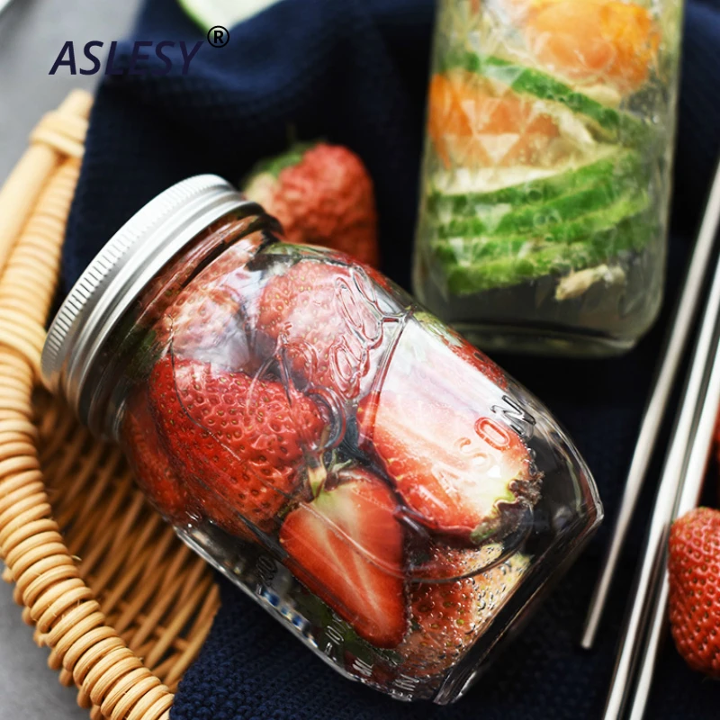 Каменная банка Стеклянная бутылка с крышкой кофейная кружка фруктовый соус