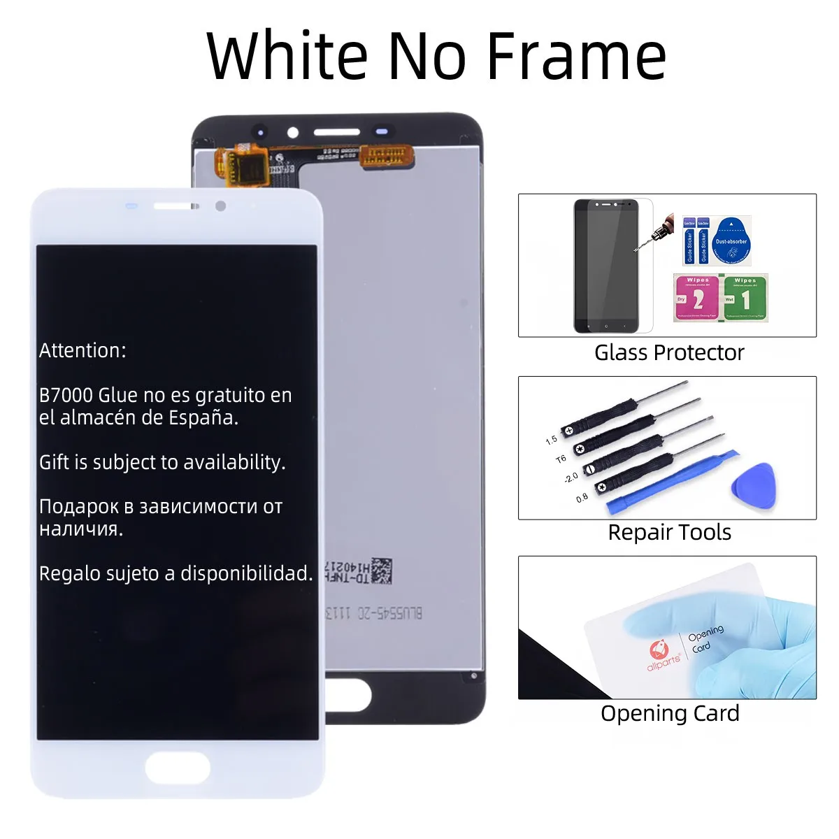 Дисплей для MEIZU M5 NOTE M621H M621M M621Q LCD в сборе с тачскрином на рамке 5.5.'' черный белый - Цвет: White