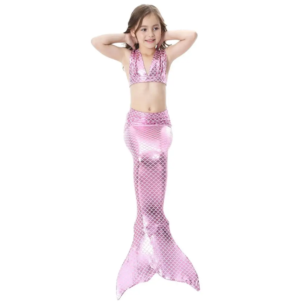 Женский костюм Русалочки детские костюмы косплей комплект бикини для плавания с