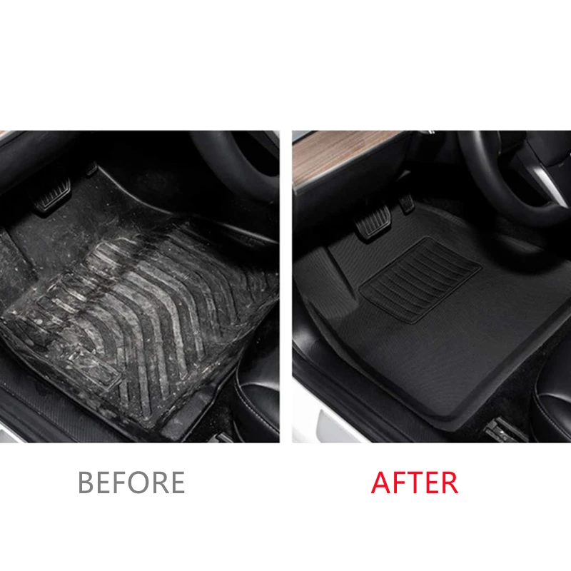 Car Trunk Mat Floor Set Fully Surrounded Special Foot Pad Waterproof Non-Slip TPE XPE Modified For Tesla Model 3 Y | Автомобили и