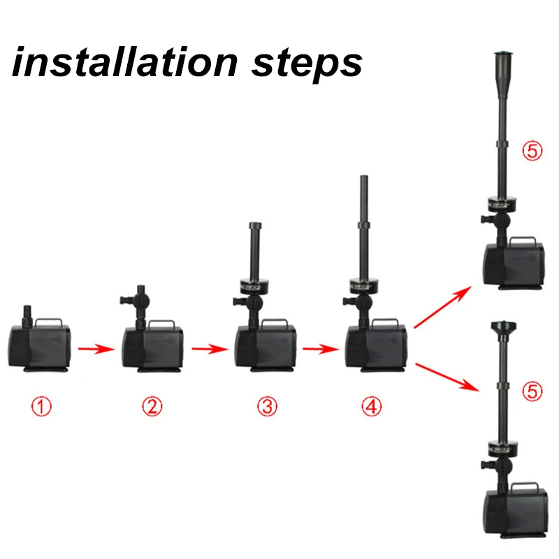 Светодиодный насос для фонтана погружной водяной аквариума со светодиодной