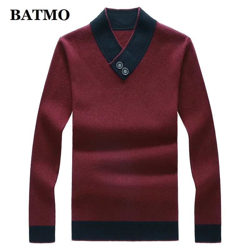 

BATMO 2019 Новое поступление осенний высококачественный мужской свитер, мужские пуловеры больших размеров M-8XL 9991