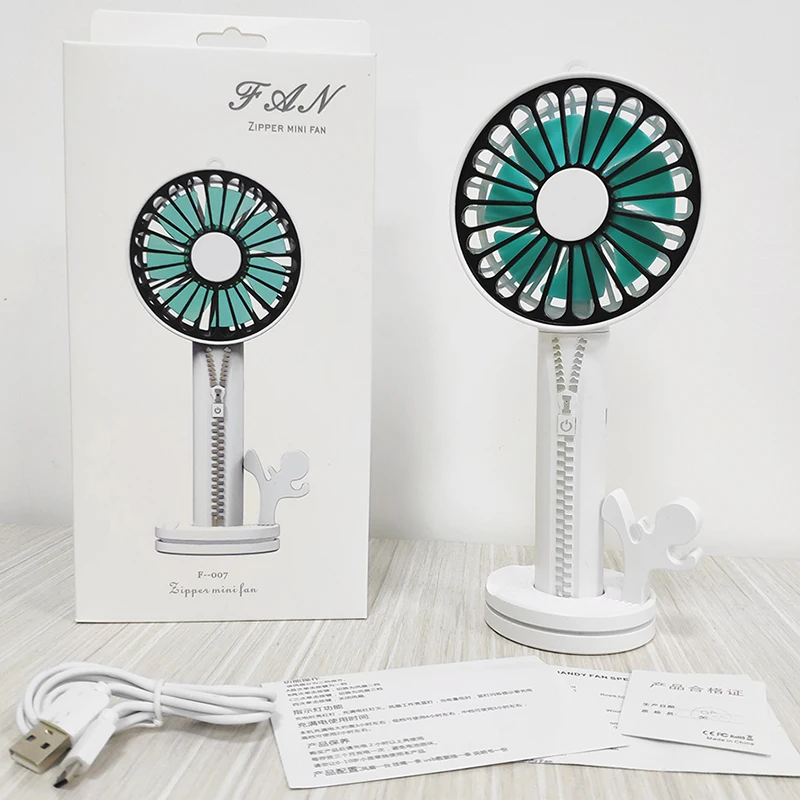 Портативный USB мини вентилятор на молнии офисный Электрический с зеркальным
