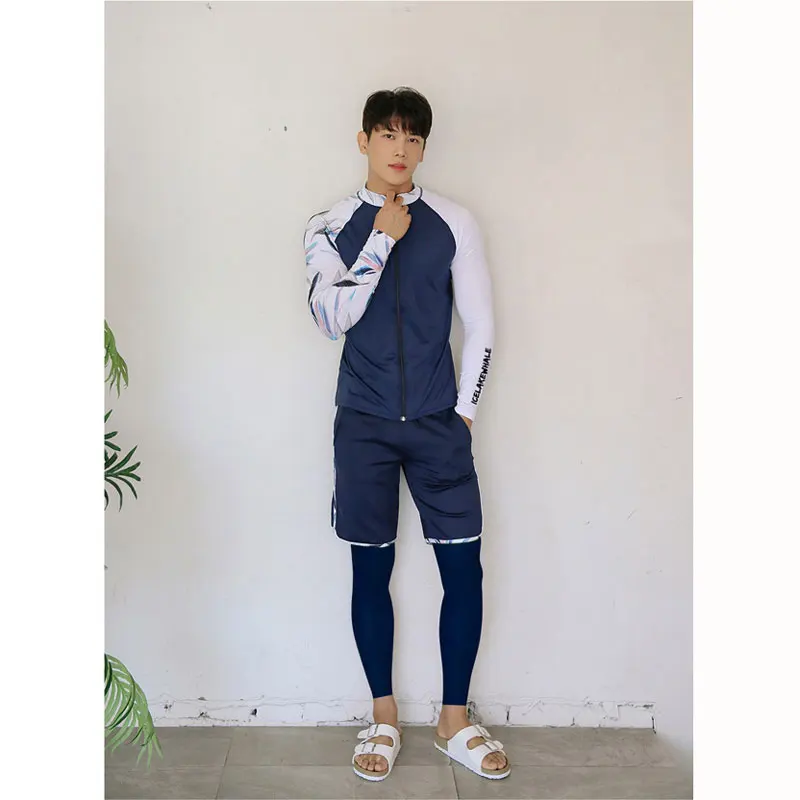 Женский купальный костюм с длинными рукавами из лайкры 5 шт. купальные костюмы