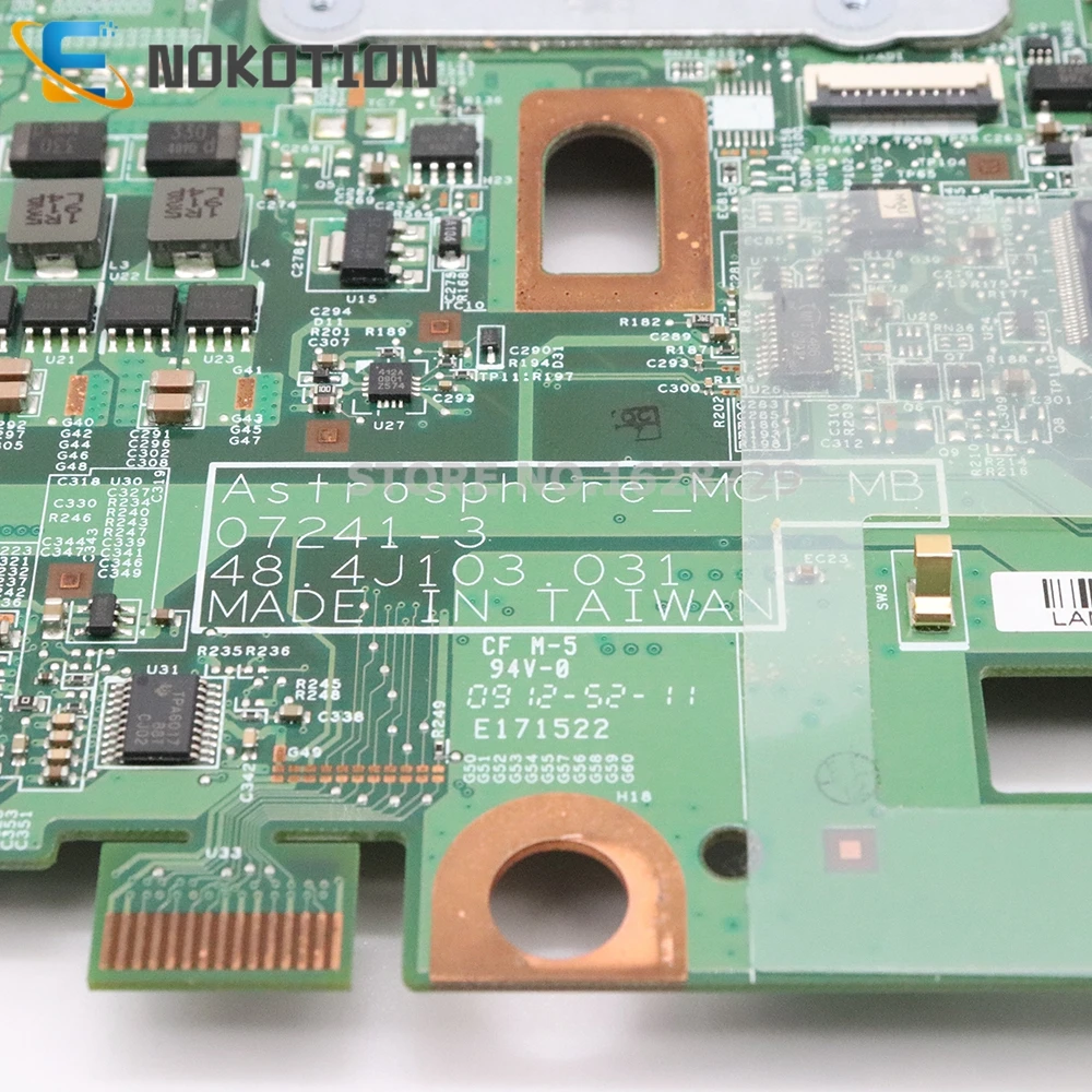 NOKOTION 498462 001 48.4J103. 031 для HP G50 G60 CQ50 CQ60 материнская плата ноутбука s1 DDR2 MCP77MV A2