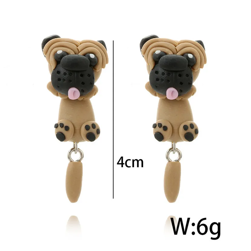 

Ceramic Drop Earrings Christmas 2020 Gifts For Women Kurapika South Korea Vintage Jewelry Cute Dog Pendants Earring Paired Thing