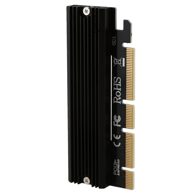 M.2 Nvme Ssd Ngff To Pcie 3.0 X16 Adapter M Key Interface Card+Heatsink Support Pci Express X4 2230-2280 Size Full Spe |