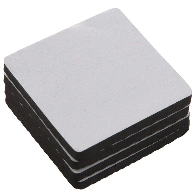 4 Pcs Square Shaped Black Nonslip Foam Adhesive Pad Mat for Furniture | Дом и сад