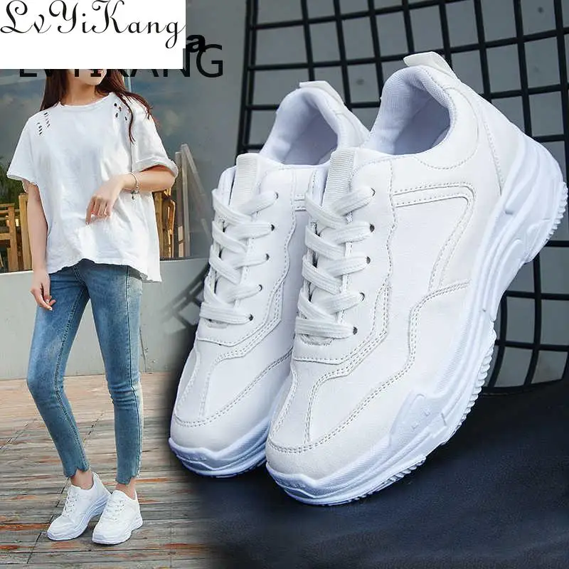 Новинка 2019 Весенняя модная женская повседневная обувь замшевые кожаные туфли на