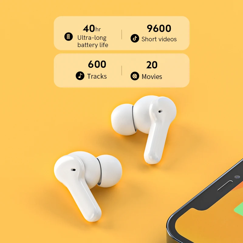 qcy t13 wireless bluetooth earphone with 4 mics enc hd call headset v5 1 tws earphone touch control earbuds long standby 40h free global shipping