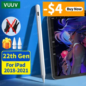 Стилус для iPad Pro 11, 12,9, 2021, 2020, 2018, 2019, 10,2, 8th, 7th, Air 3, 4