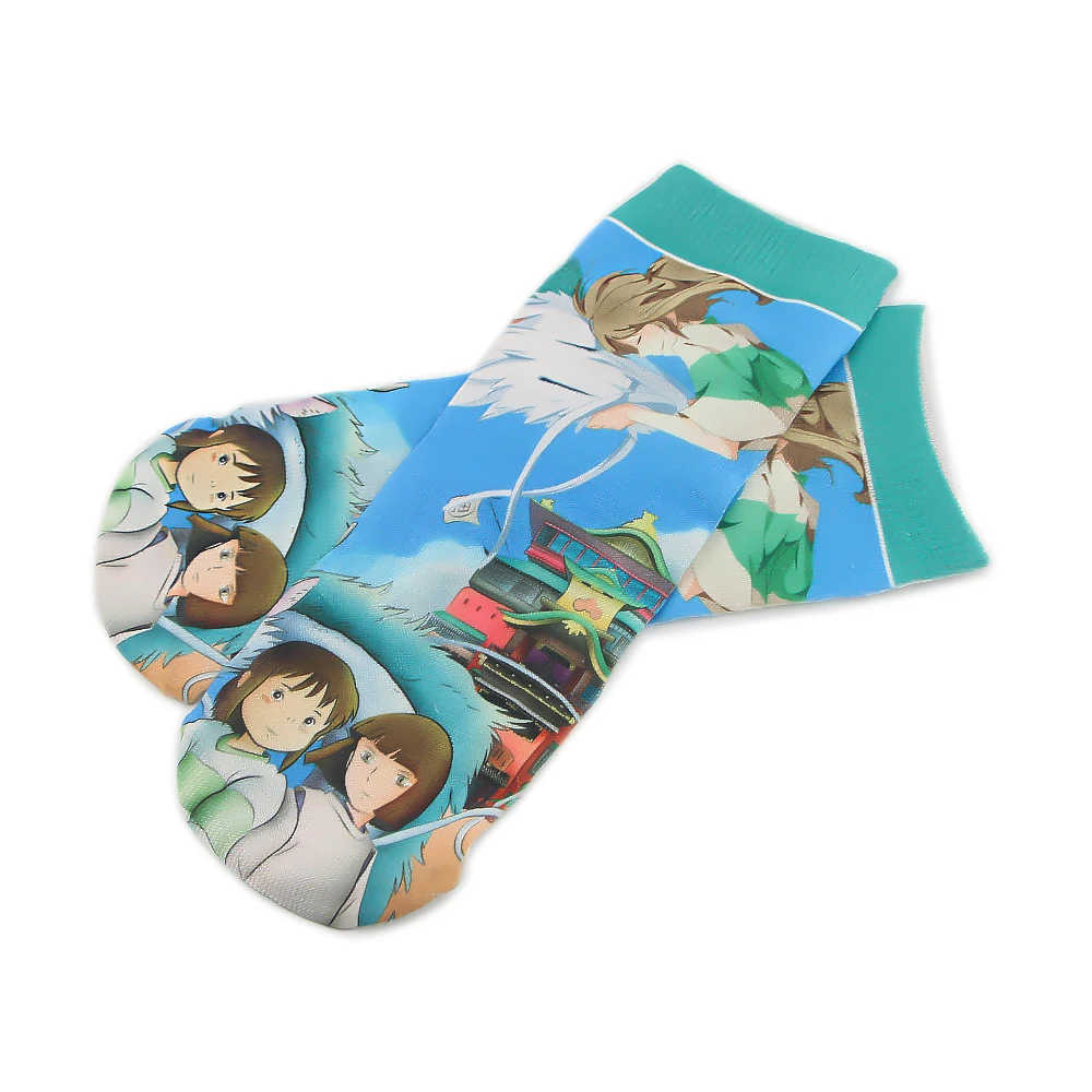 ZF2591 1 пара аниме девочка белый дракон персональные Забавные милые носки Модные