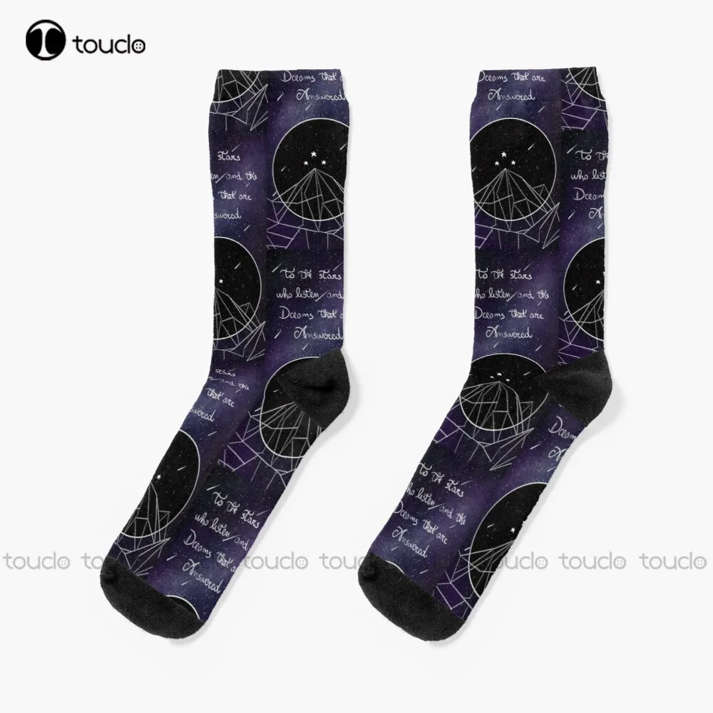 

Acotar Socks White Socks Mens Christmas New Year Gift 360° Digital Print Personalized Custom Unisex Adult Teen Youth Socks