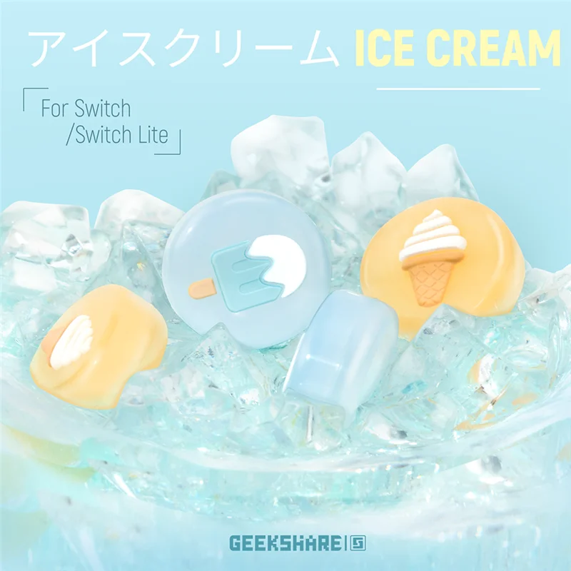 GeekShare Набор силиконовых джойстиков для Nintendo Switch милый колпачок джойстика