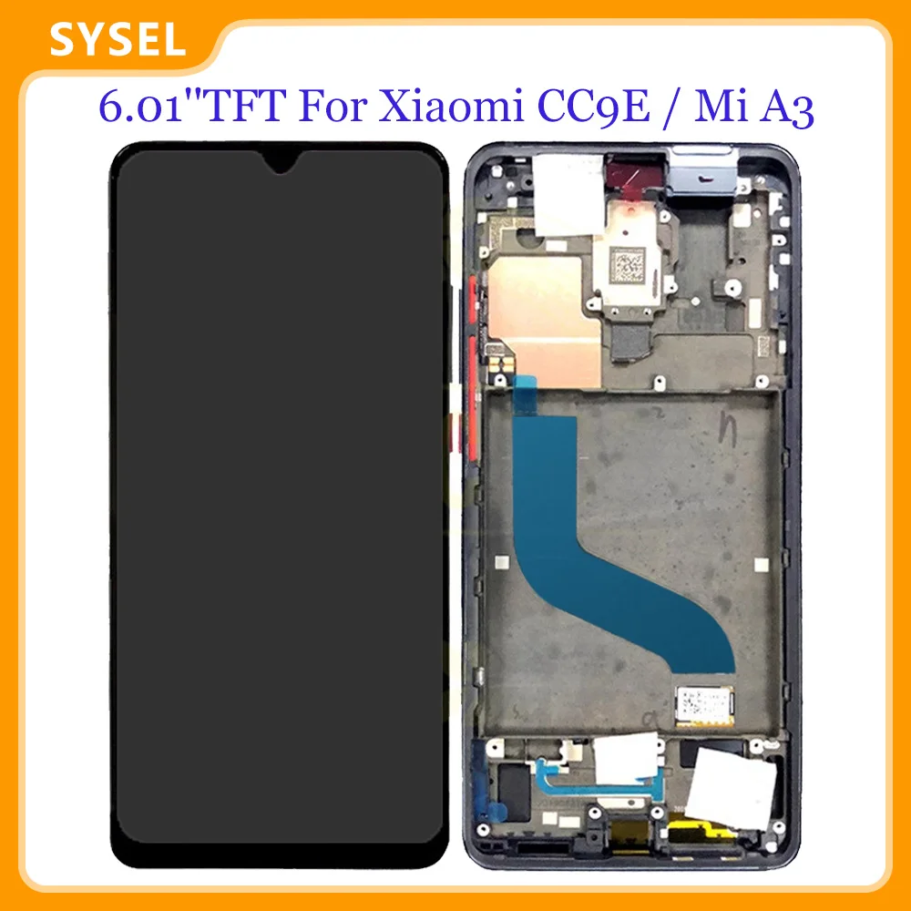 ЖК дисплей 6 01 дюйма TFT для Xiaomi CC9E Mi A3 MIA3 MiCC9E с сенсорным экраном и дигитайзером в