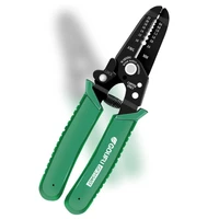 goufu 7 inch electrician wire stripper 0 2 2 6mm portable crimper pliers cable stripping crimping cutter hand tools