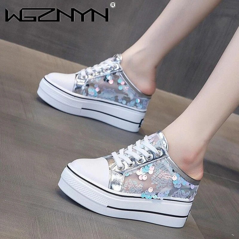 

2020 New Fashion Casual Sneakers Wedges Heels Slides Shoes Woman Sandals Comfort Platform Slippers Women Shoes Zapatos De Mujer