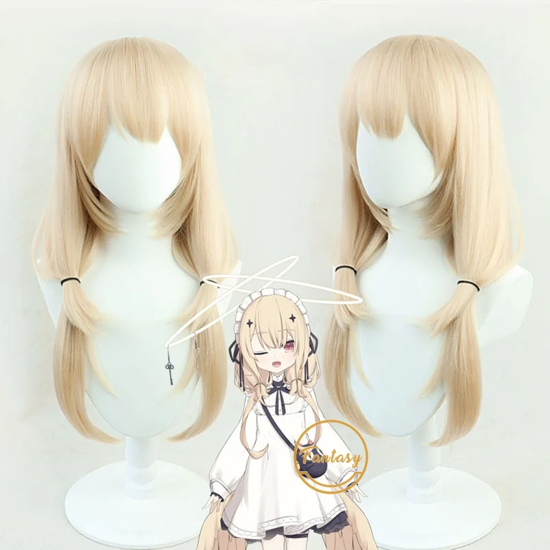 

Парик для косплея Vtuber, жёлтый, термостойкий, синтетический, с шапочкой