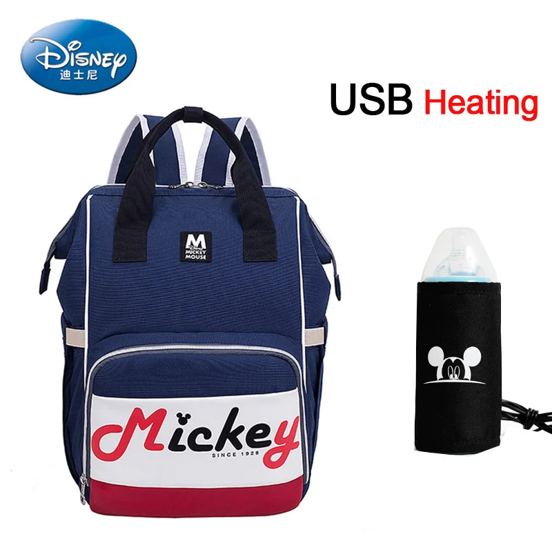 122 Disney USB сумка для подгузников с подогревом для беременных подгузник рюкзак большой емкости для кормления дорожный Рюкзак Сохранение тепла - Цвет: 122