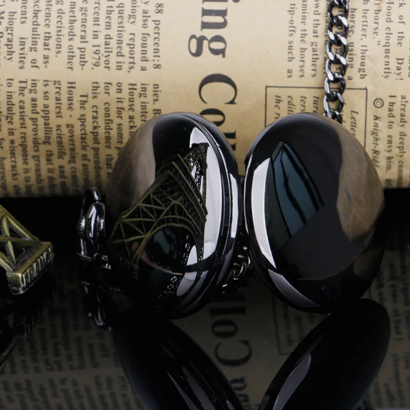 Классический модный брелок цепочка гладкая сталь кварцевые карманные часы