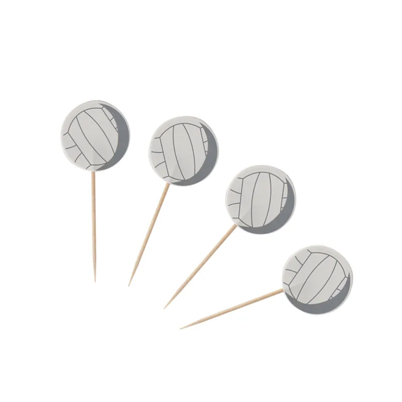 24pcs D Футбол, Баскетбол, американский футбол, вечерние украшения, фольга, спиральное украшение, Топпер для торта, реквизит для фотосессии, украшение в спортивном стиле - Цвет: 24pcs D