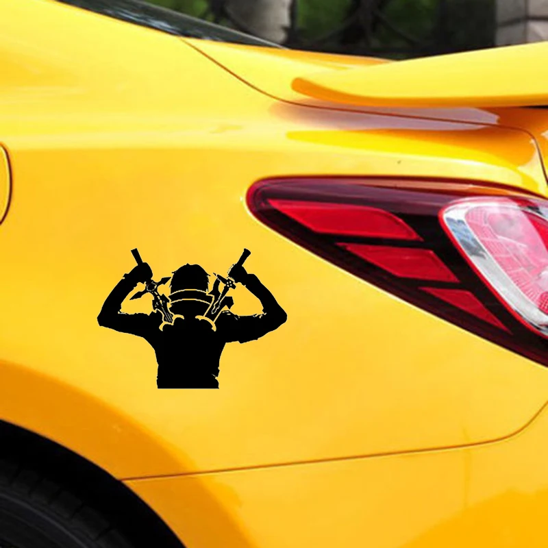 Виниловая наклейка аниме ниндзя воин мечи интересная Автомобильная для