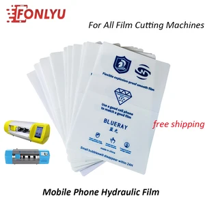 50pclot flexible hydrogel film compatible for sunshine ss 890c screen protector film cutting machine phone cutting front film free global shipping