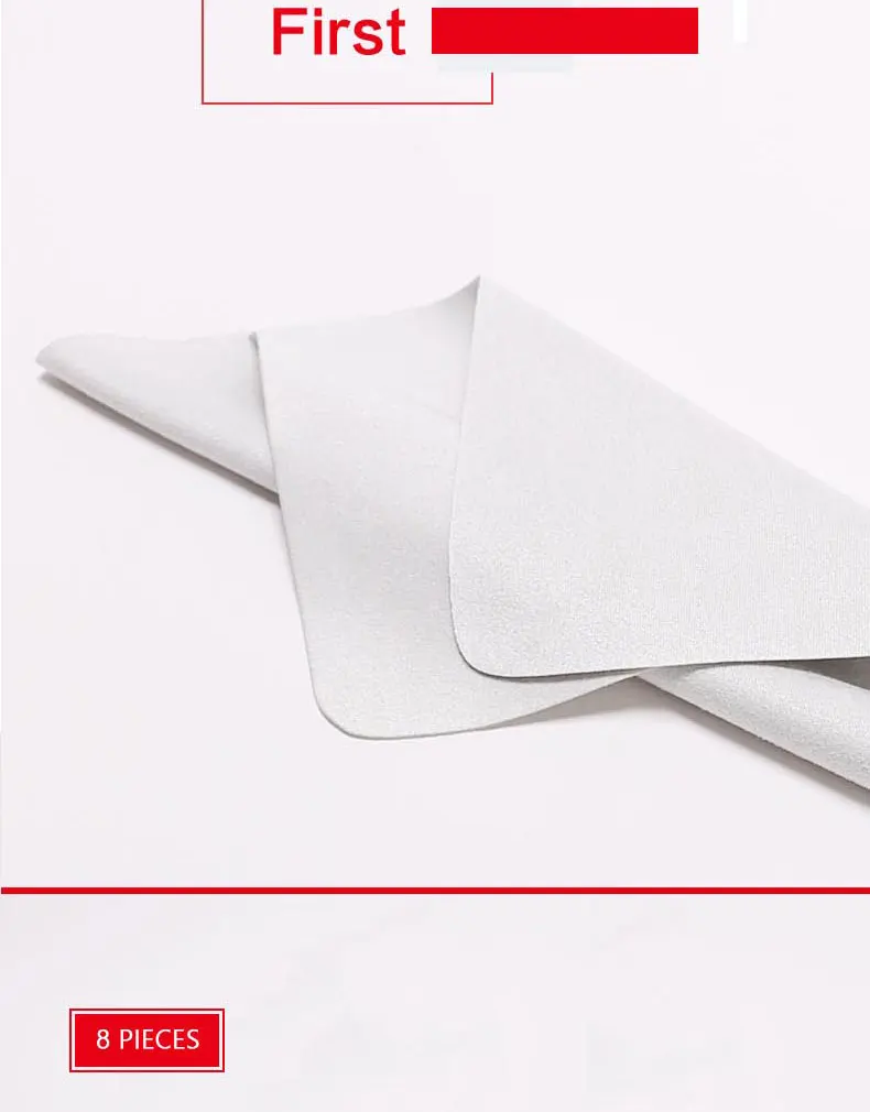 8 pcs/lot Chamois Glasses Cleaner 145*175mm Eyeglasses Microfiber Cool Color Cleaning Cloth For Lens Phone Screen Cleaning Wipes