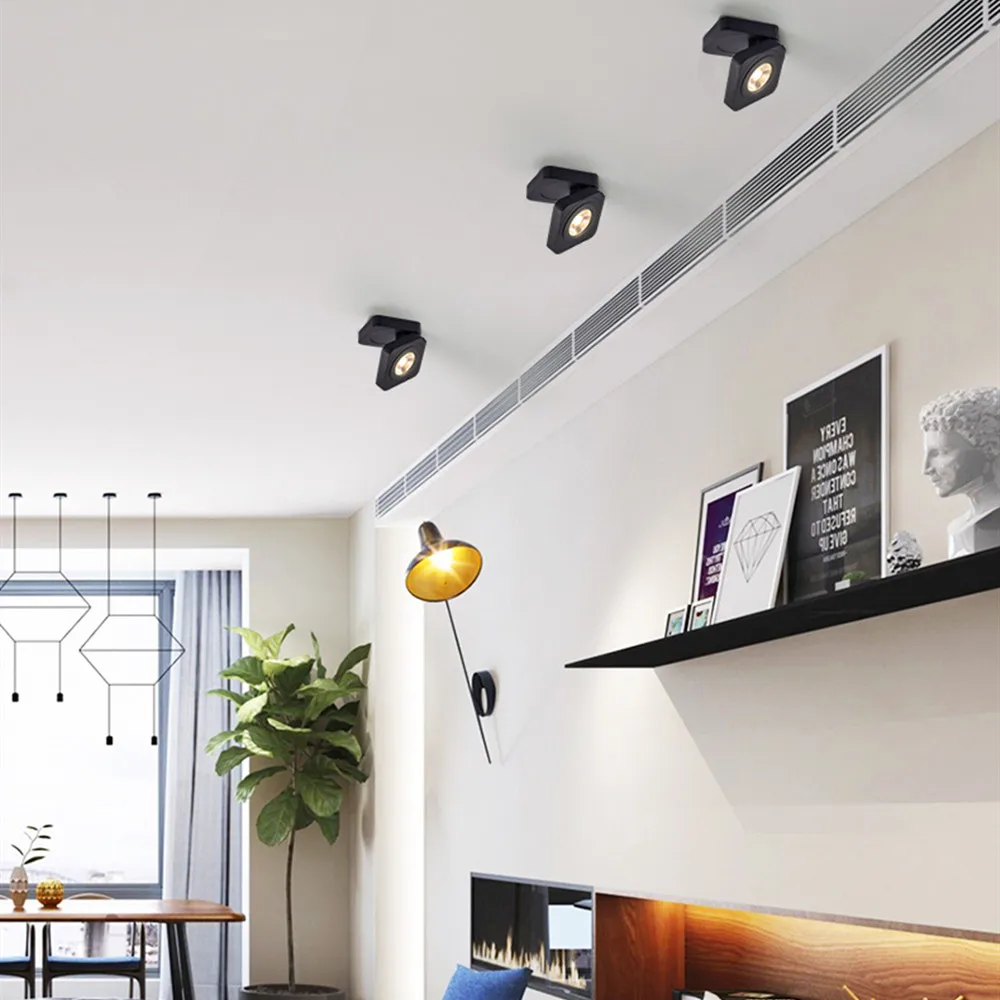 Светодиодный потолочный светильник Регулируемая лампа направленного света с