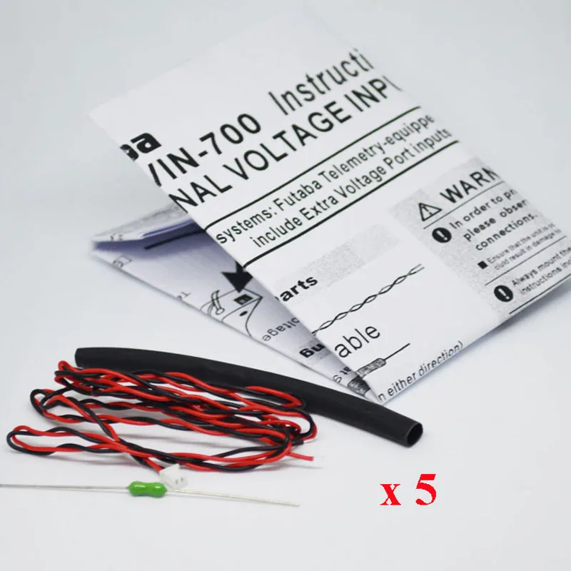 5 шт. CA-RVIN-700 Напряжение Сенсор внешний Вход кабель возвратный 70V/18MZ 1A для Futaba R7008SB