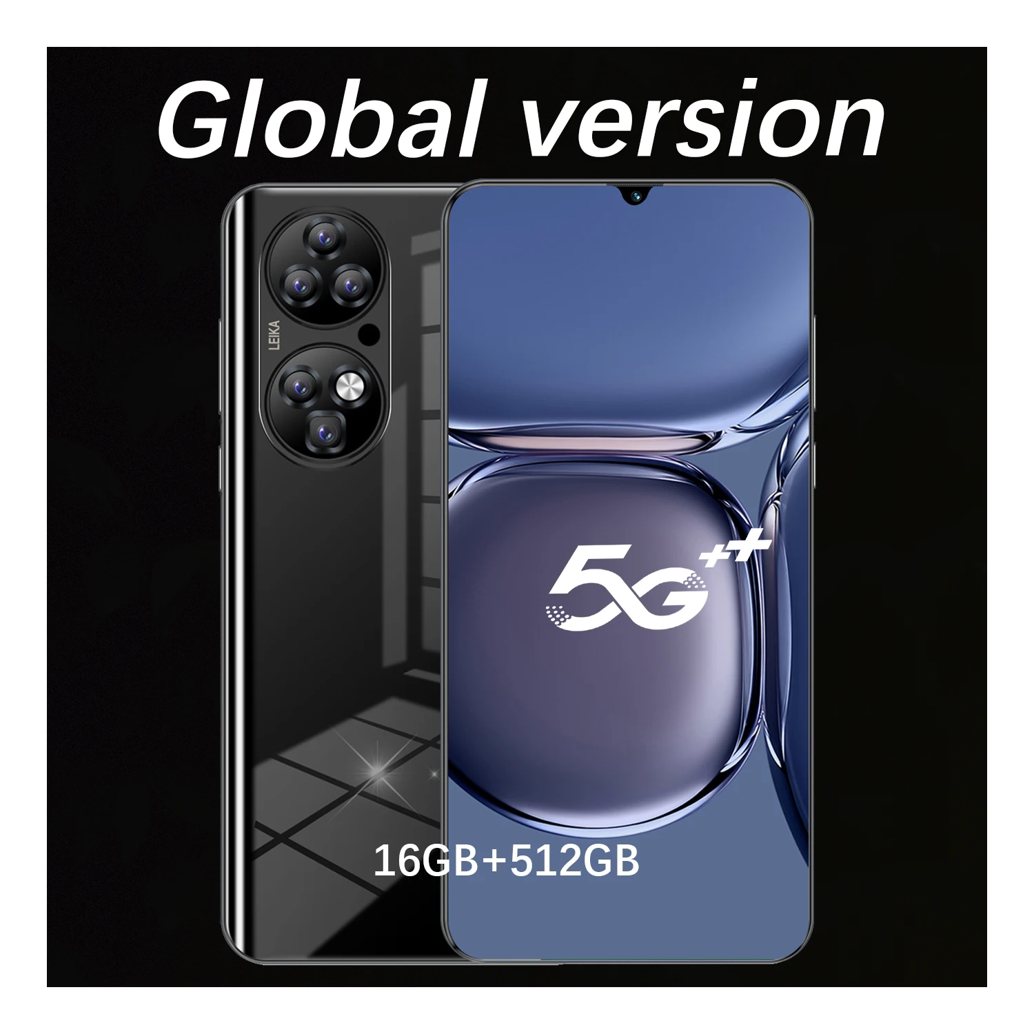 

2021 New Fashion 5G 6.7 Inch Large Screen Smartphone 16GB+512GB for Huawei P50 Pro+ Cellphone Xiaomi Samsung Apple Mobile Phone