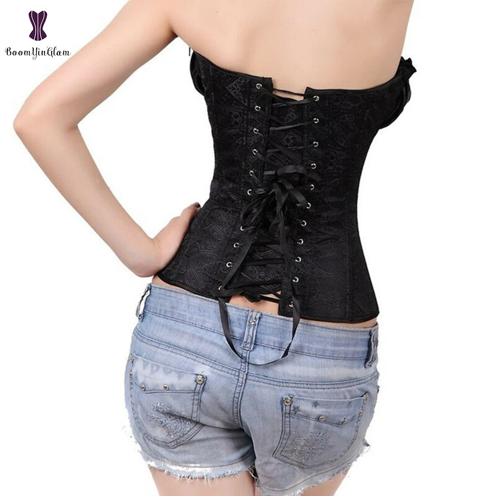 

Steampunk Overbust Corset Gothic Hourglass Shaperwear Waist Trainer Bustier Cincher Top Underwear Corselet S-6XL